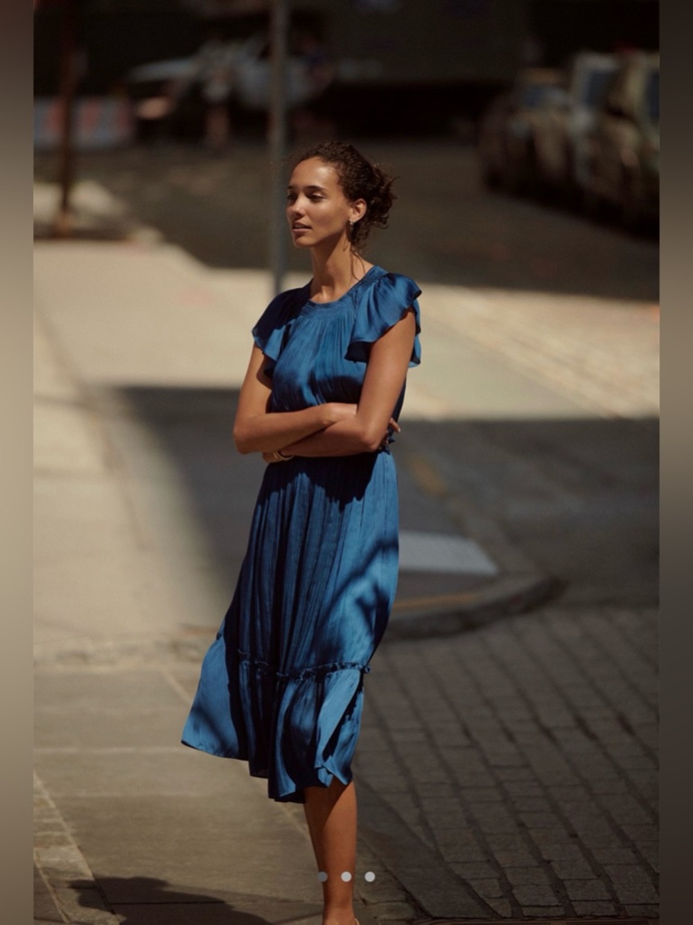 NWOT Anthropologie Current Air Dodie Midi Dress // Size L - Picture 3 of 3